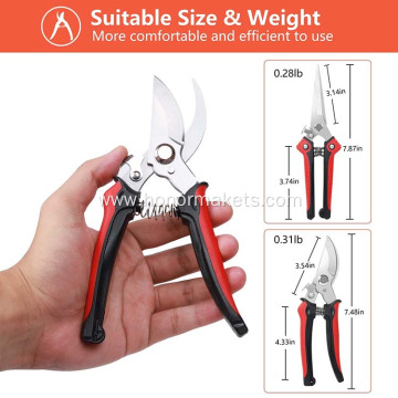 Professional 2 Pieces stainless steel pruning shears garden shears garden scissors trimming garden pruner set